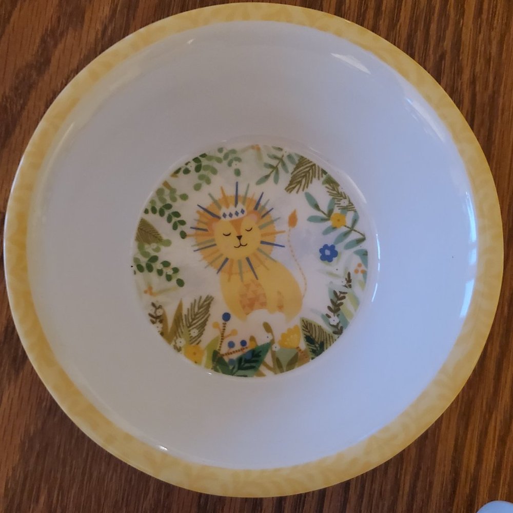 Lady Jayne Ltd. 5 Piece Melamine Feeding Gift Set ~ Lion - Picture 2 of 9